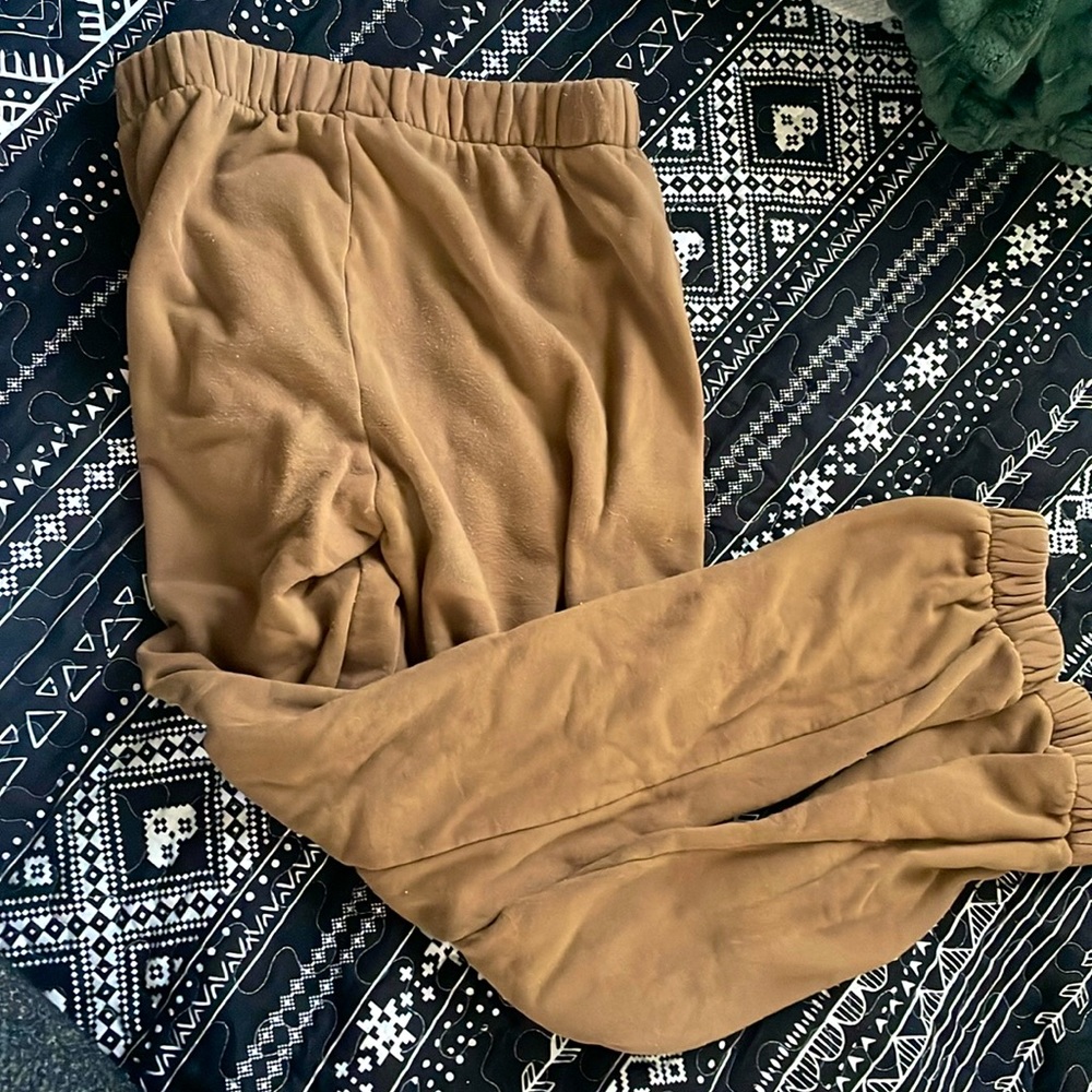John Galt Brown Sweatpants - Picture 1 of 4